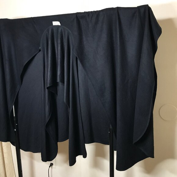 Kathleen for Sweet Herb Vintage Boho Goth Hippie Cape Poncho Attached Wide Scarf - Picture 13 of 16